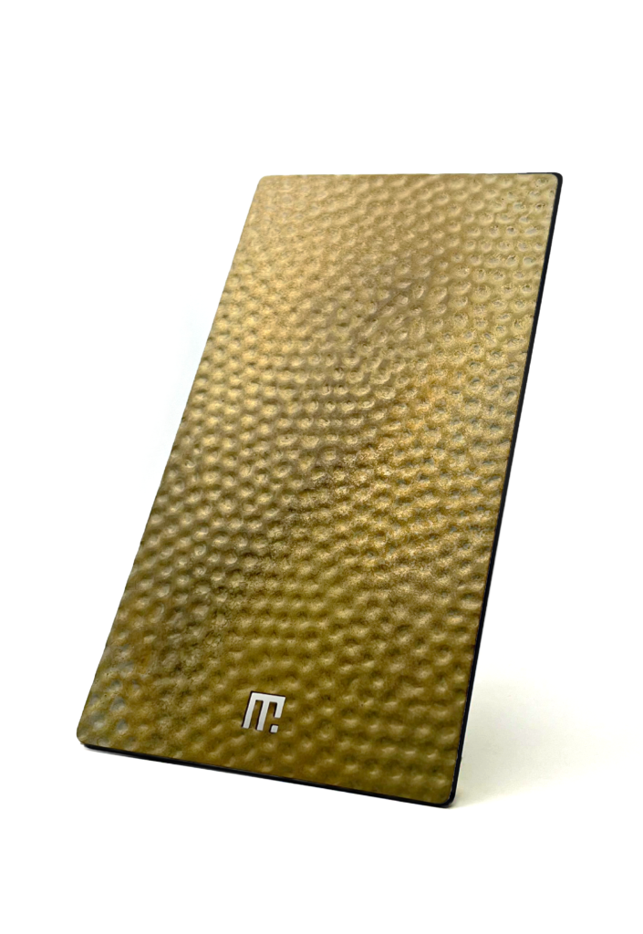 HAMMERED BRASS - FINISHES BY METAL FABRIK