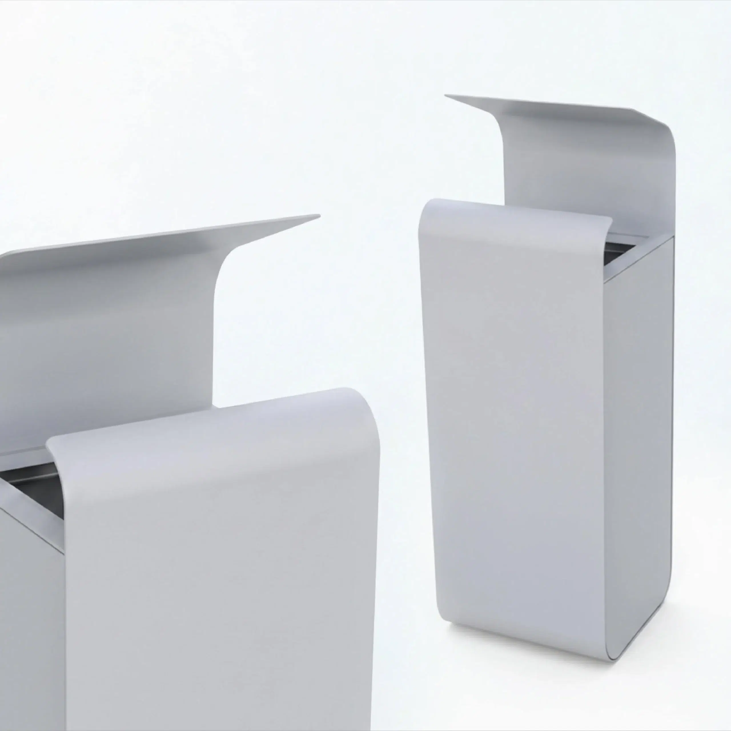 CAMBRIDGE SOLO - MILD STEEL TRASH CAN BY METAL FABRIK