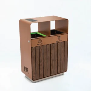 OXFORD DUO - ALUMINUM Garbage Can