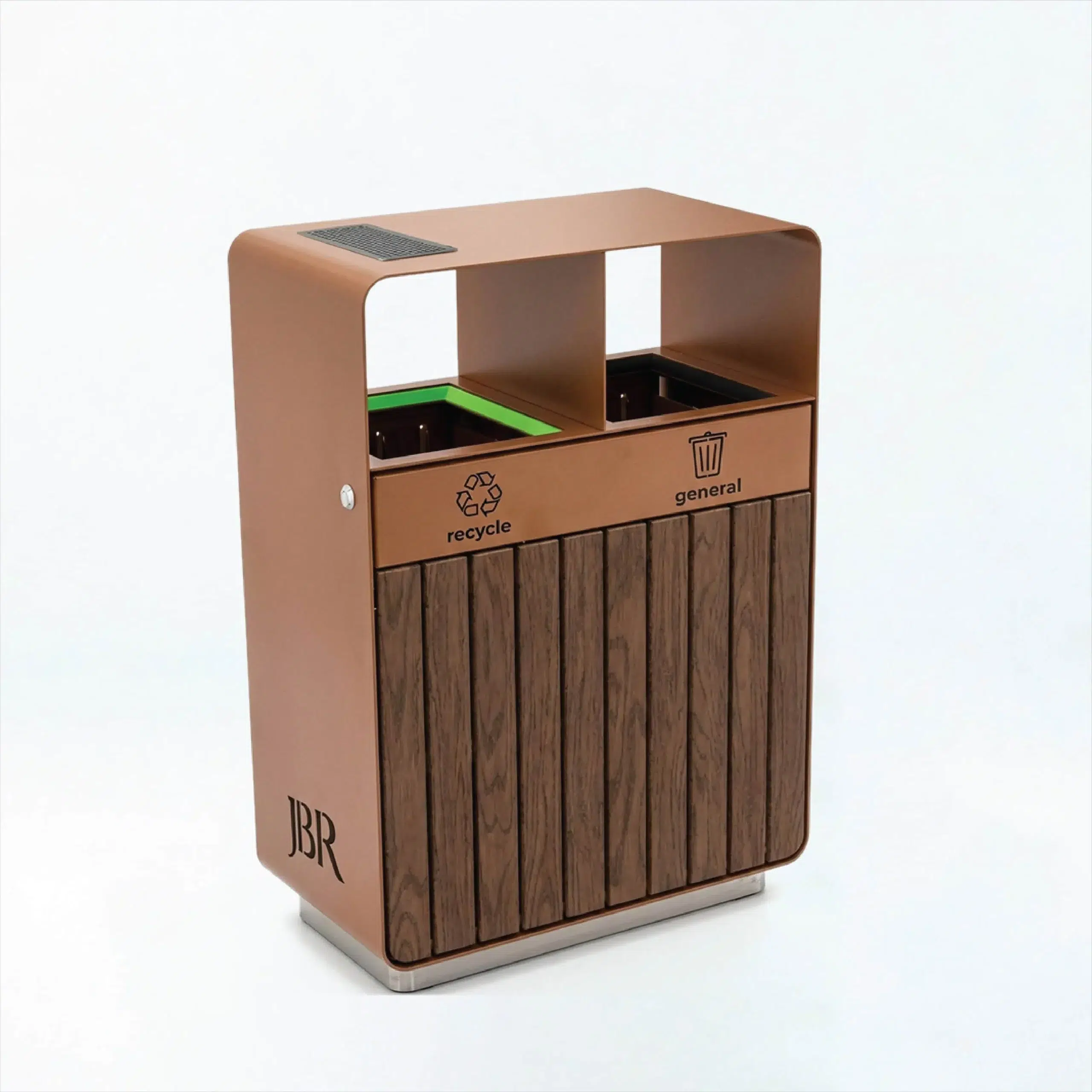 OXFORD DUO - ALUMINUM Garbage Can