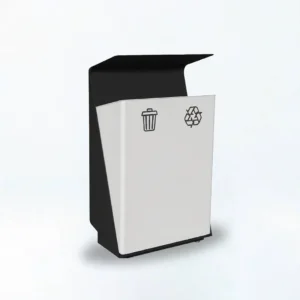 KLUB DUO CLASSIC - ALUMINUM or MILD STEEL Waste Cans