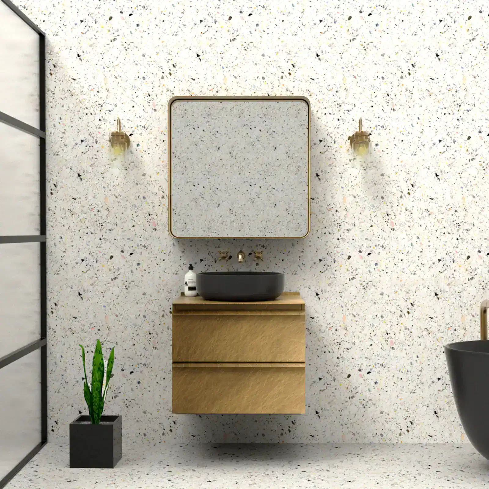 KOSMO 600MM Luxury Vanity by Metal Fabrik
