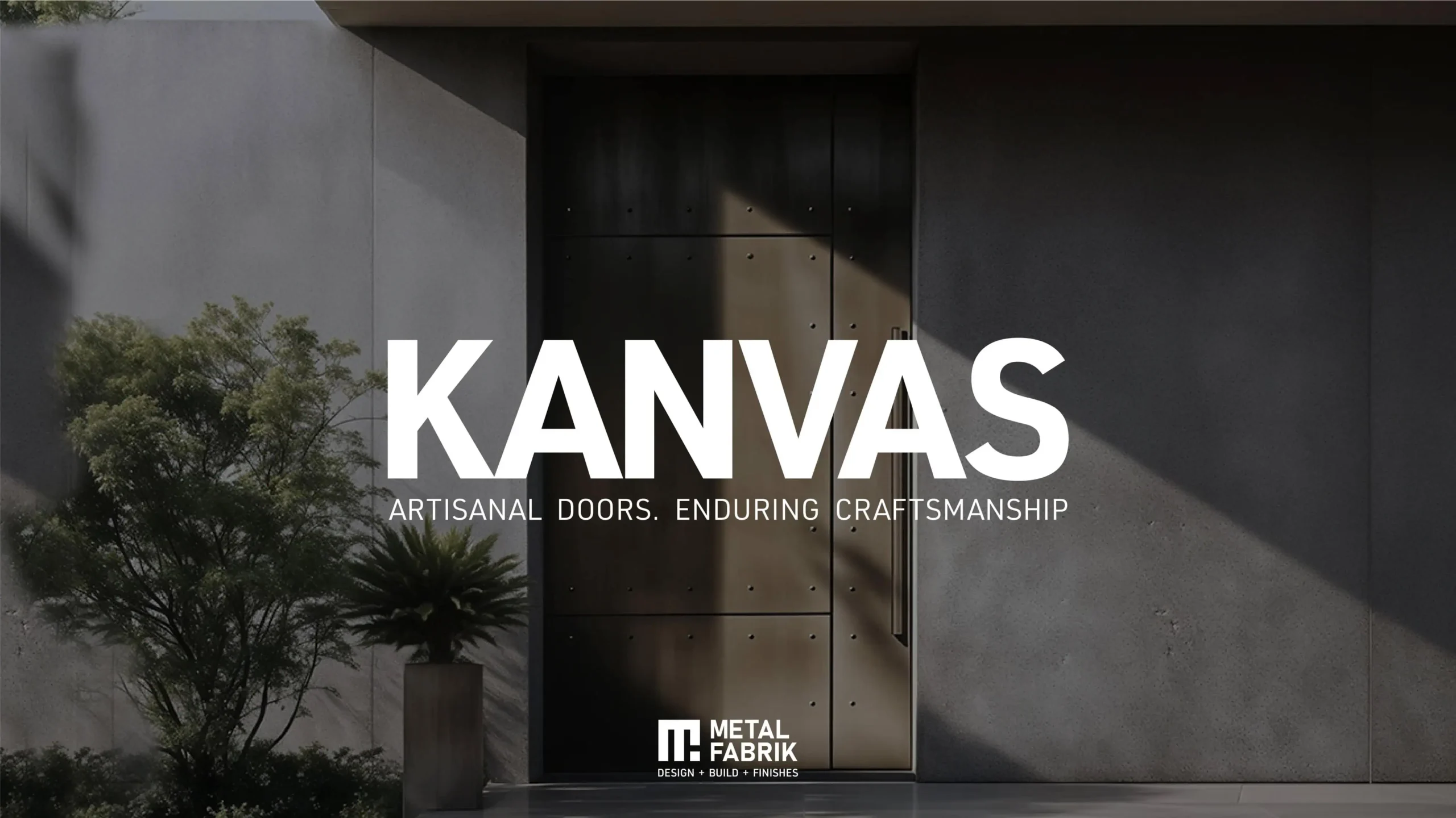 KANVAS entrance and garage doors by Metal Fabrik