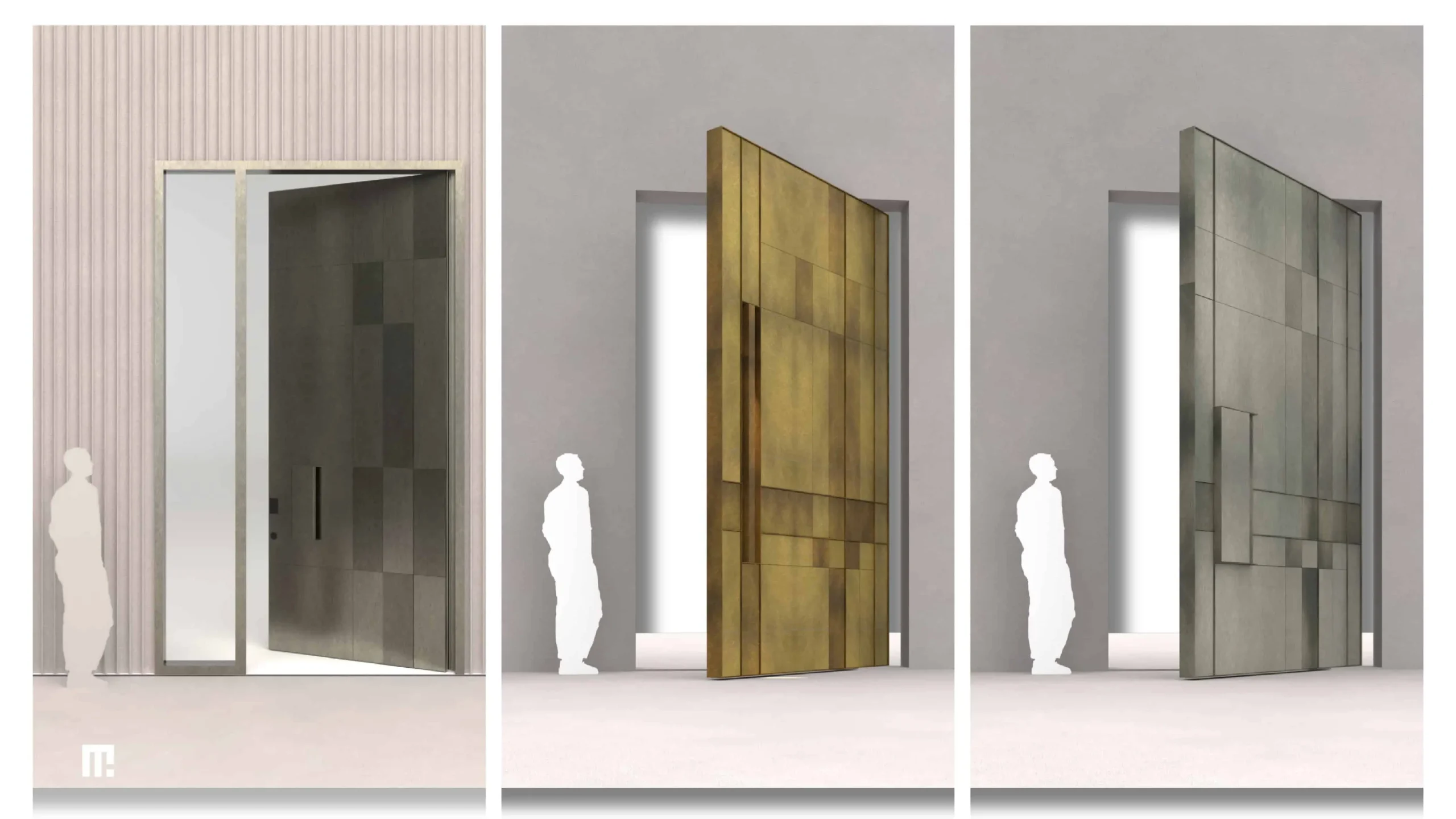 KANVAS entrance doors by Metal Fabrik