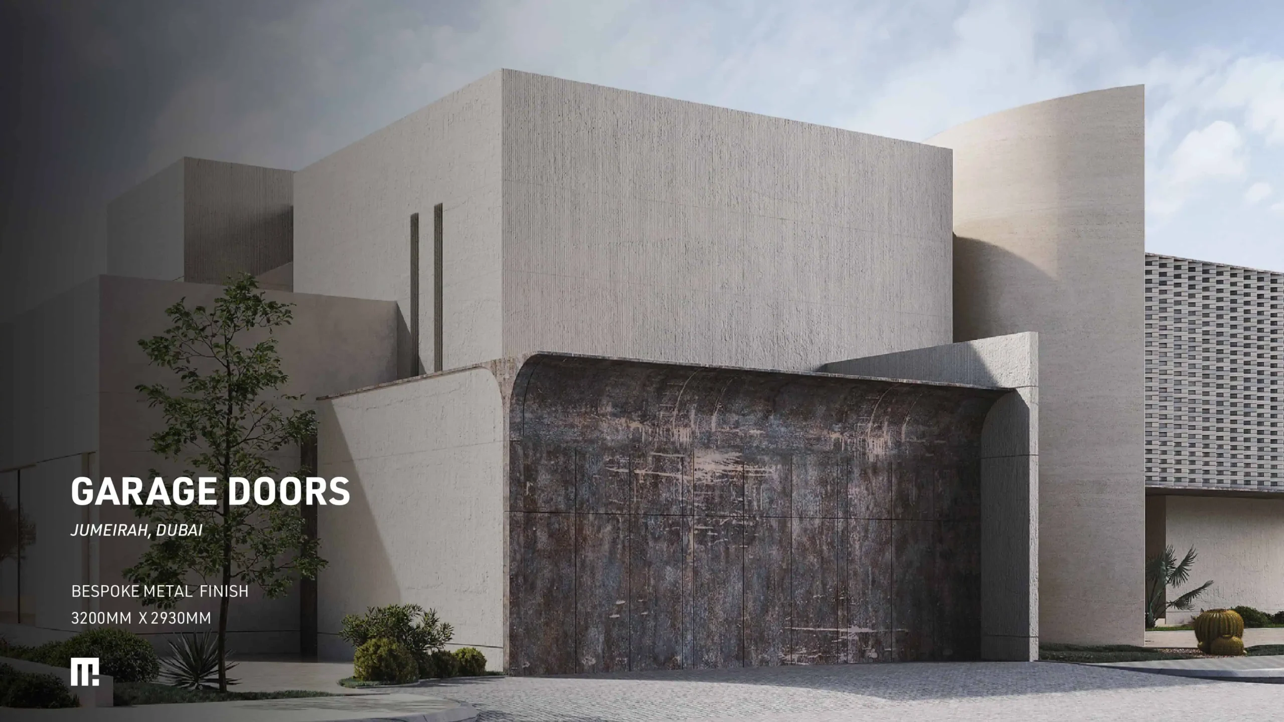 KANVAS garage doors by Metal Fabrik