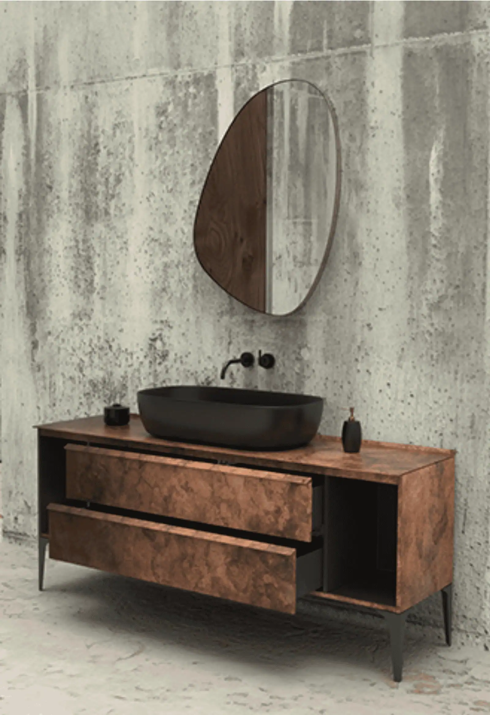KOSMO Vanity engineered and manufactured by Metal Fabrik