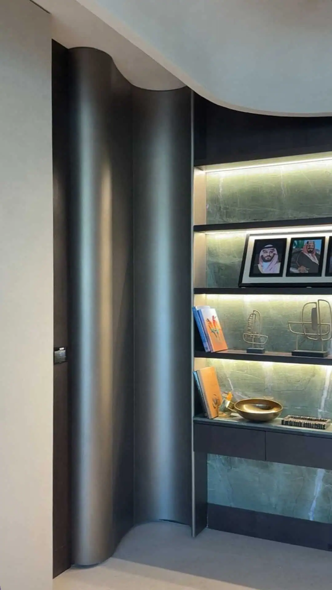 Acid Washed Patina Office Wall Cladding designed by Azaz Architects Engineered and manufactured by Metal Fabrik